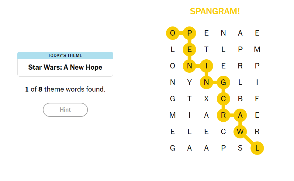 spangram strands
