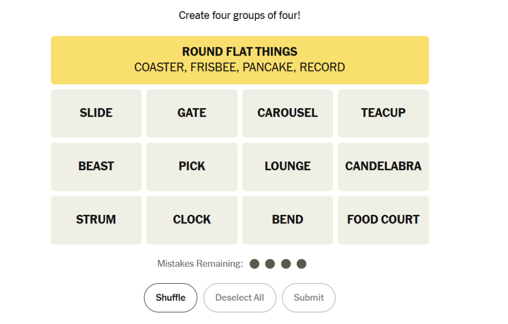 yellow group in nyt 