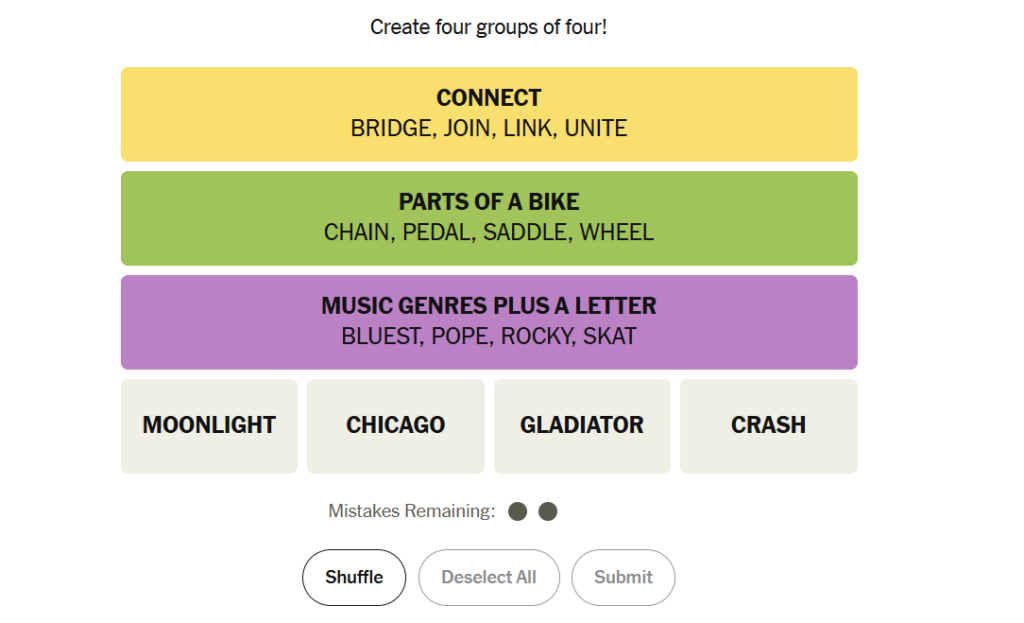 purple group in nyt 