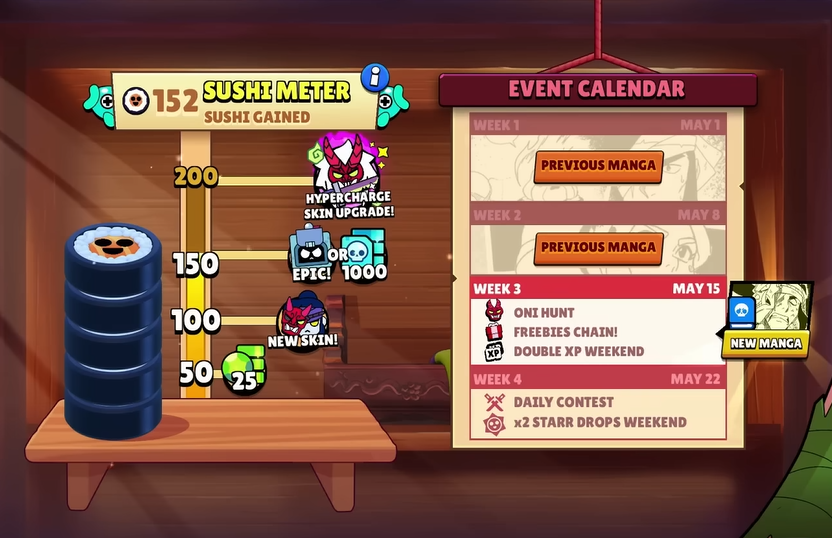 Supercell Store Free Sushi