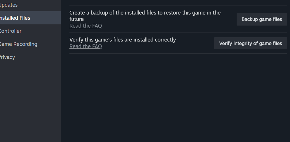 click on the option
