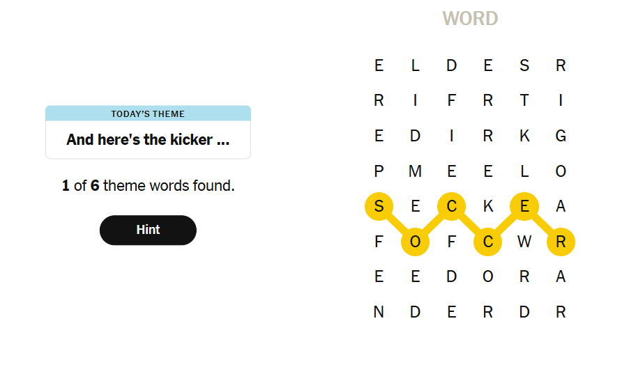 hints nyt strands