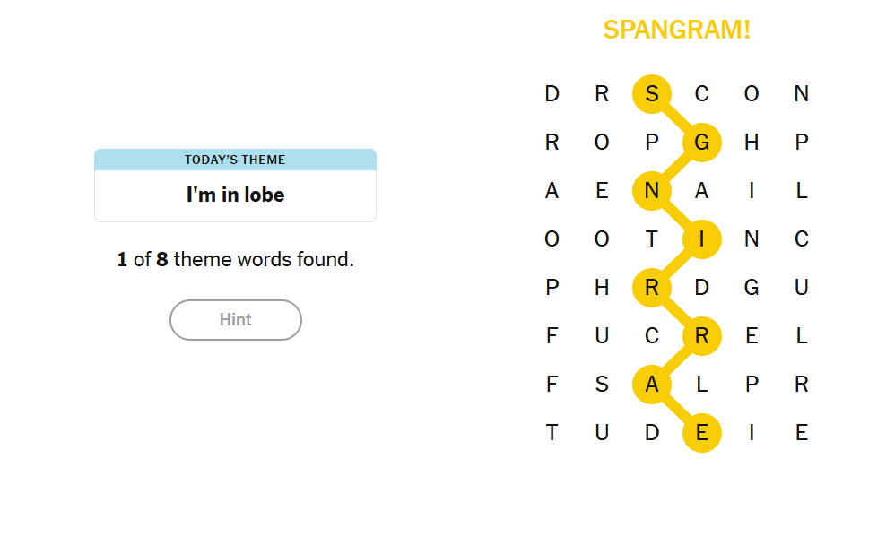 spangram strands