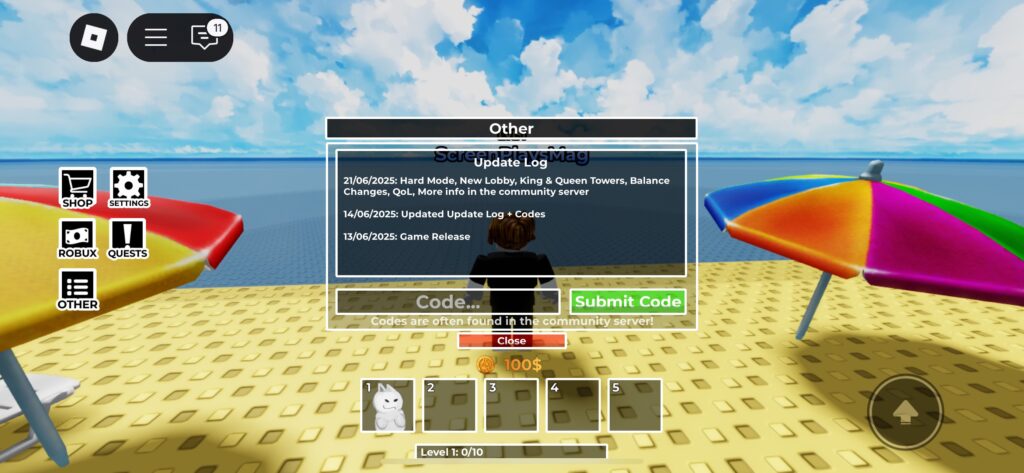 gubby tower defense codes