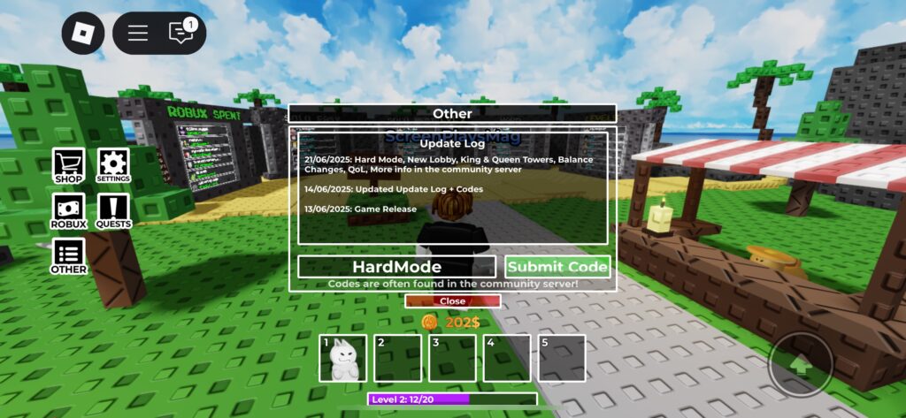 free rewards in gubby defense