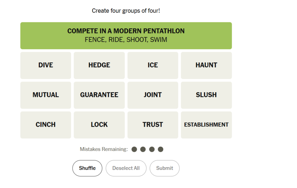 green group in nyt 