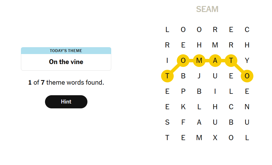 hints nyt