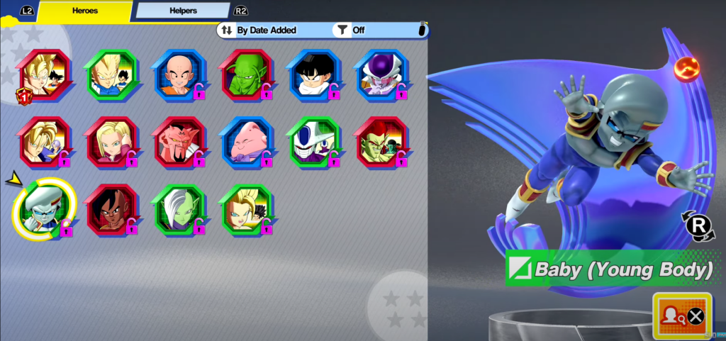 heroes in dragon ball game 