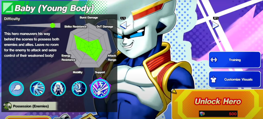 baby young body in dragon ball gekishin squadra 