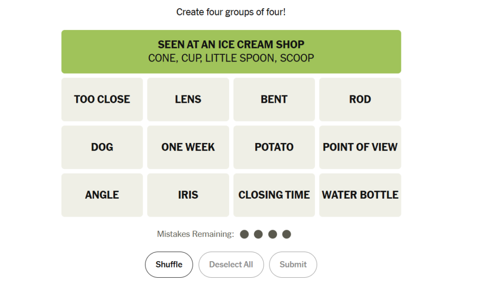 green group in nyt 