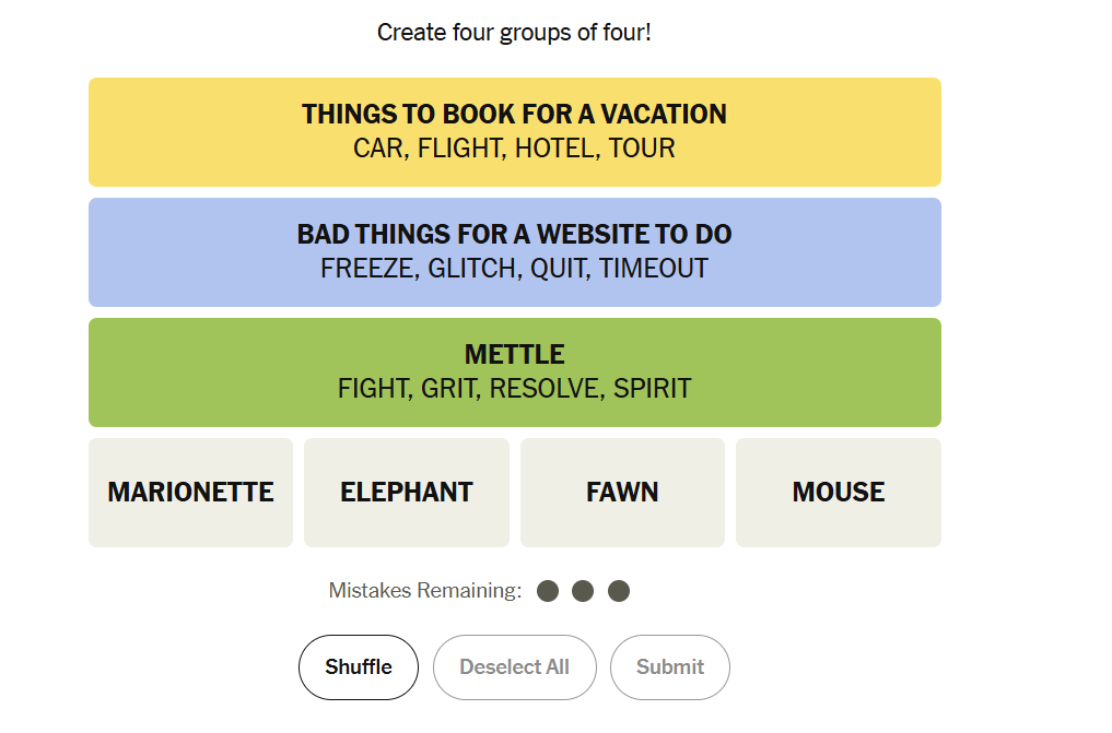 the green group in nyt 
