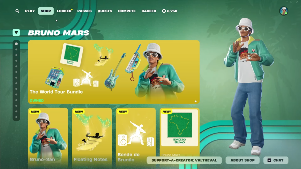 bruno marks fortnite