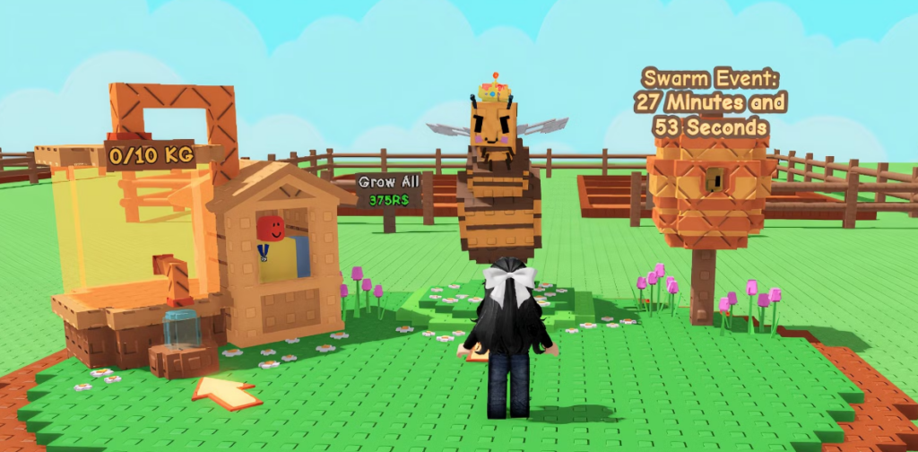 Bear bee grow a garden