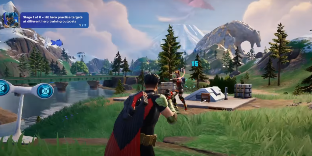 hit the target in Fortnite 