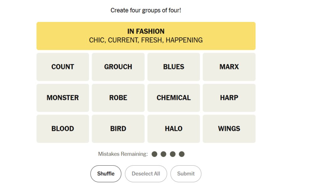 yellow group in nyt 