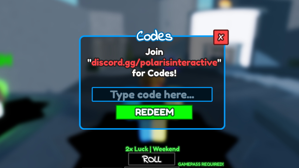 enter the codes