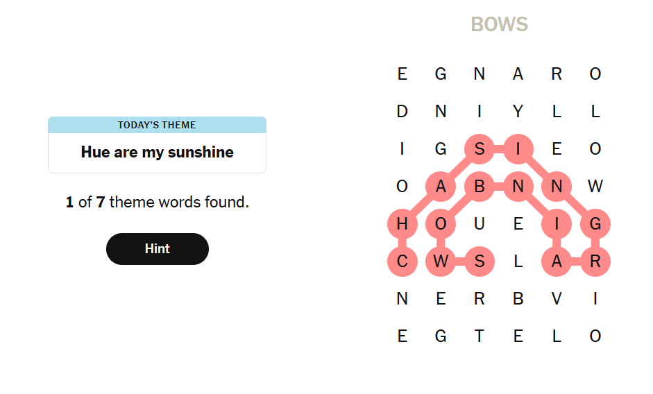 hints nyt strands