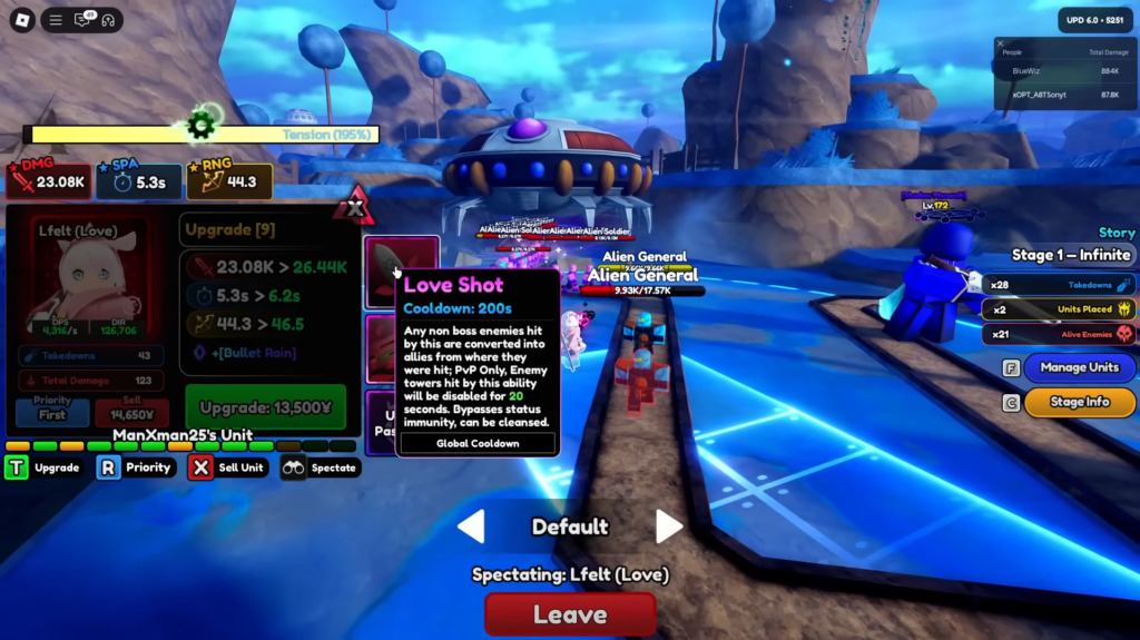 anime vanguards lfelt main ability 