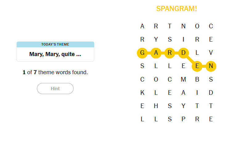 spangram nyt