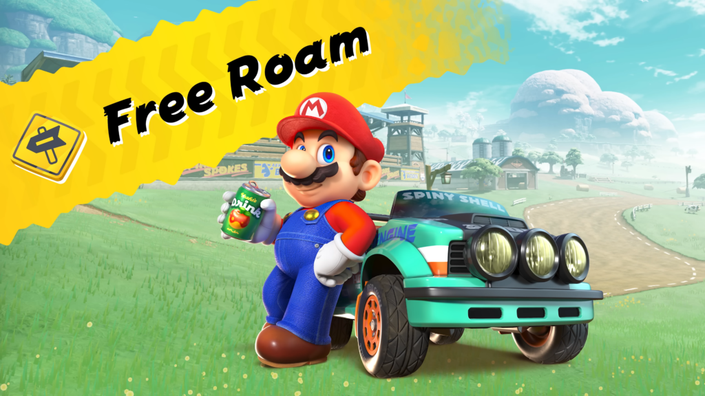free roam mario kart world