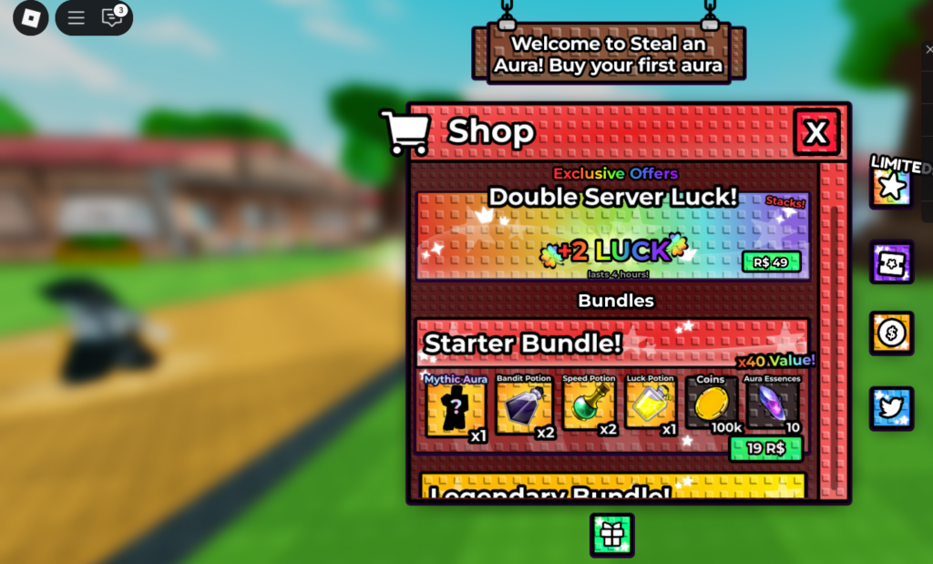 shop in steal an aura 