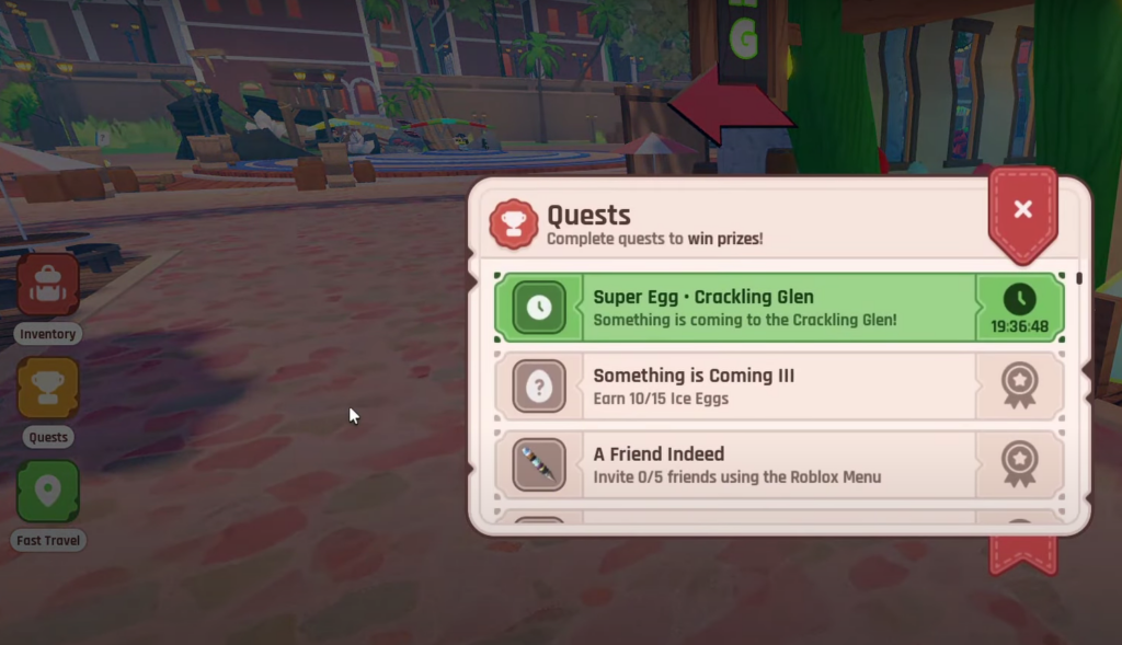 supper egg quest in roblox the hatch event