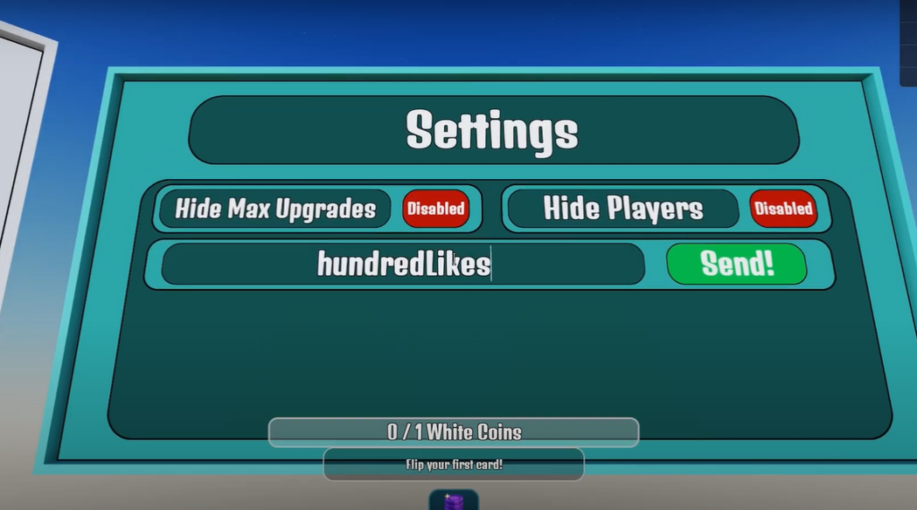 card flipping incremental codes