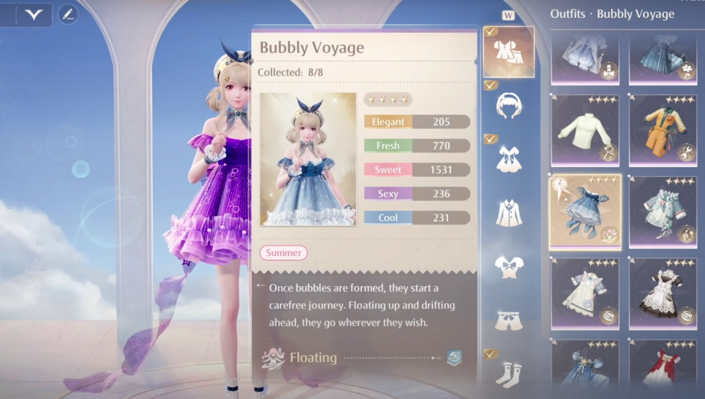 bubbly voyage in infinity nikki 