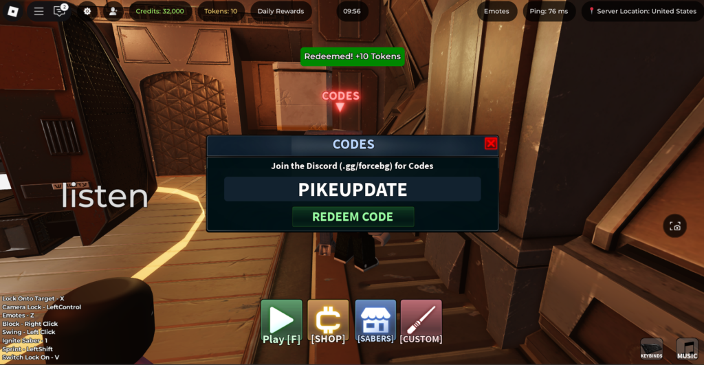 force battlegrounds codes