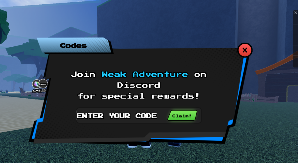 enter the codes 