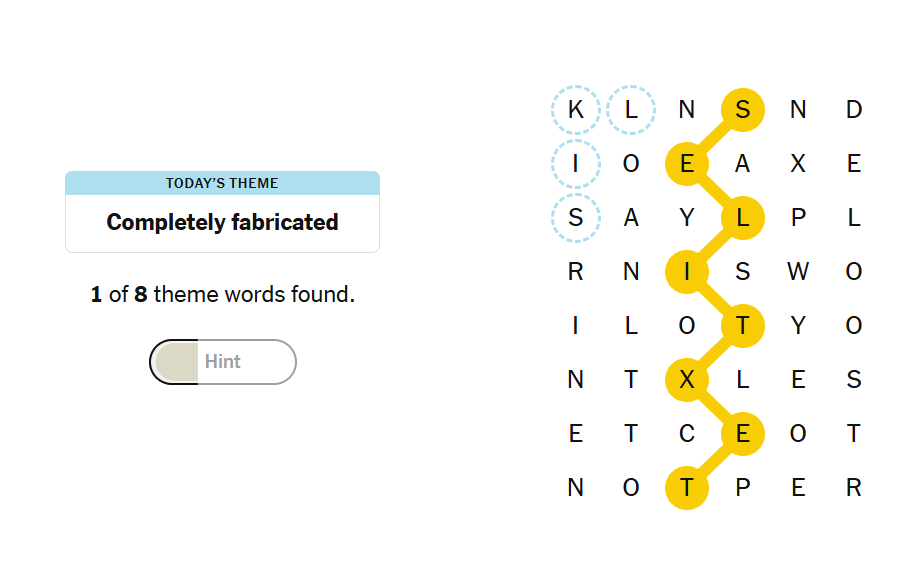 hints nyt strands