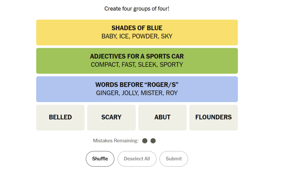 blue group in nyt