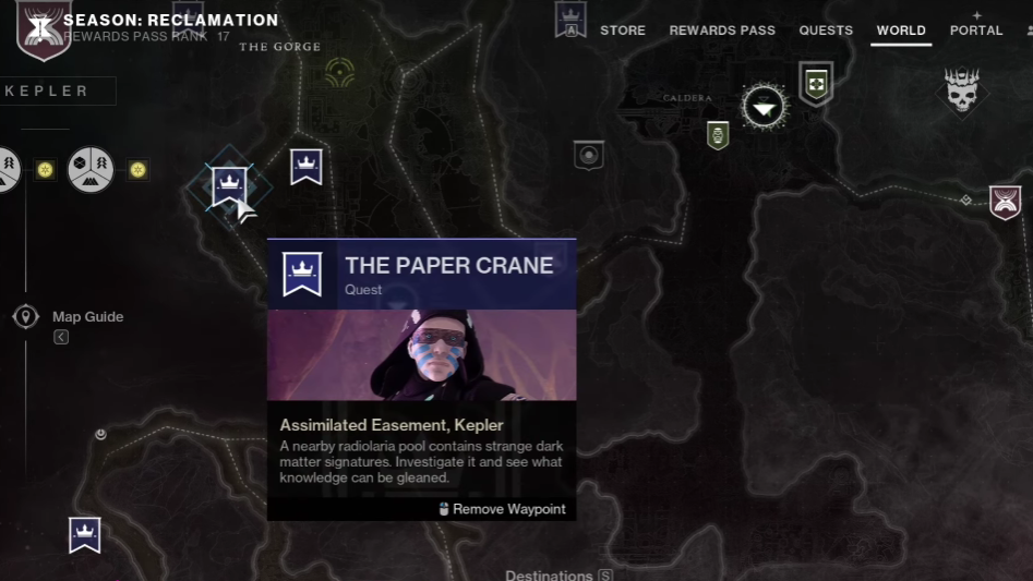 paper crane quest in destiny 2