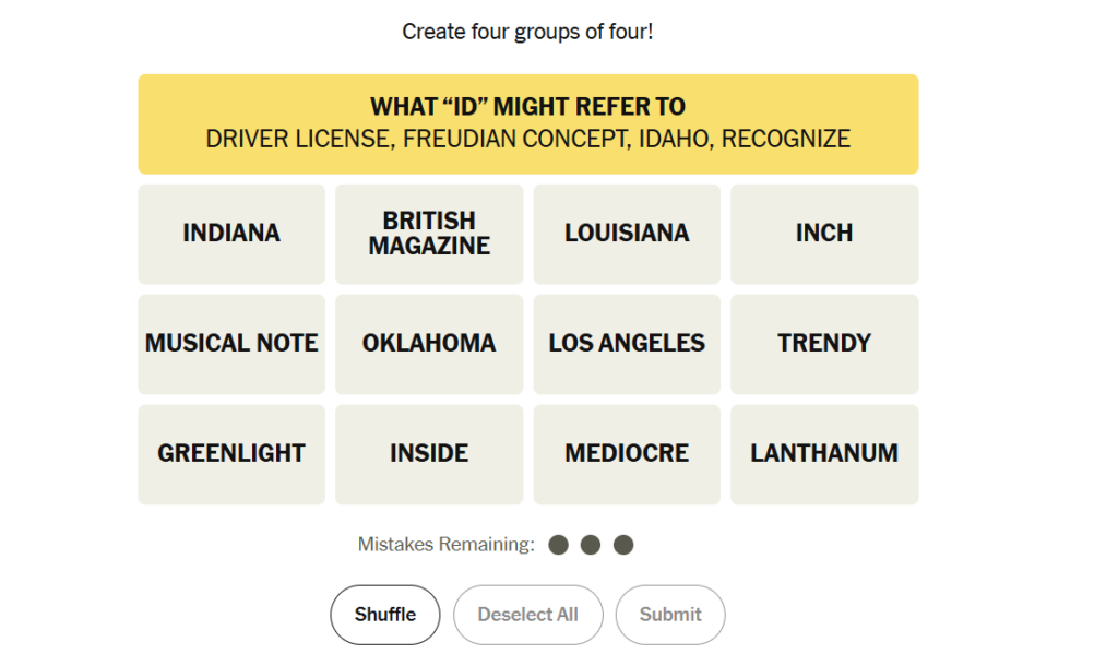 yellow group in nyt 