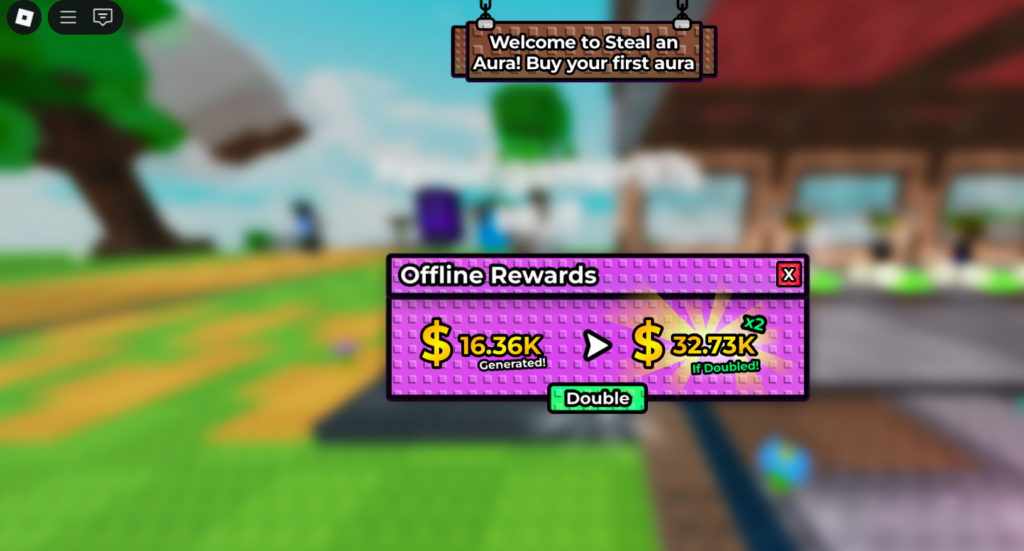 offline rewards in Steal an Aura